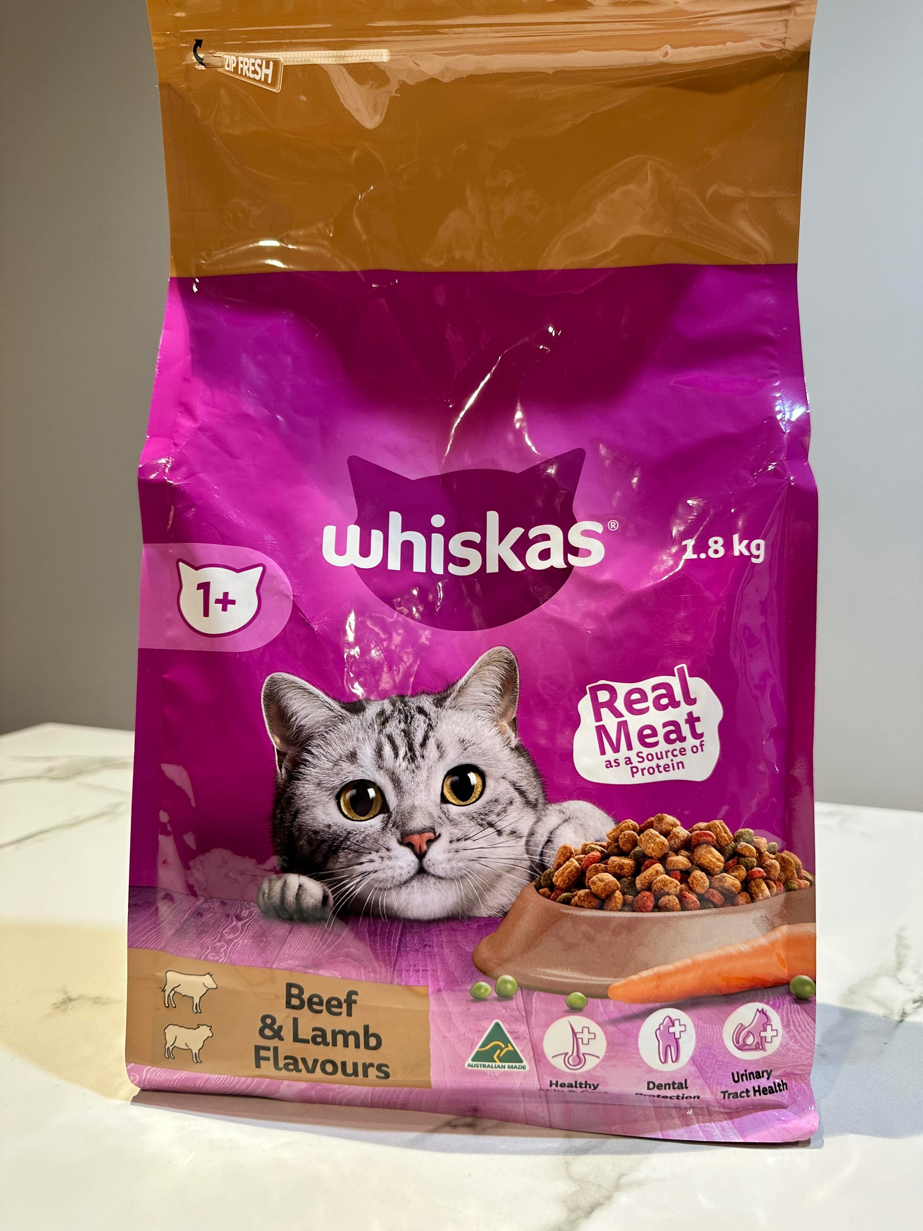 WHISKAS Plus Beef And Lamb Dry Cat Food Home Tester Club