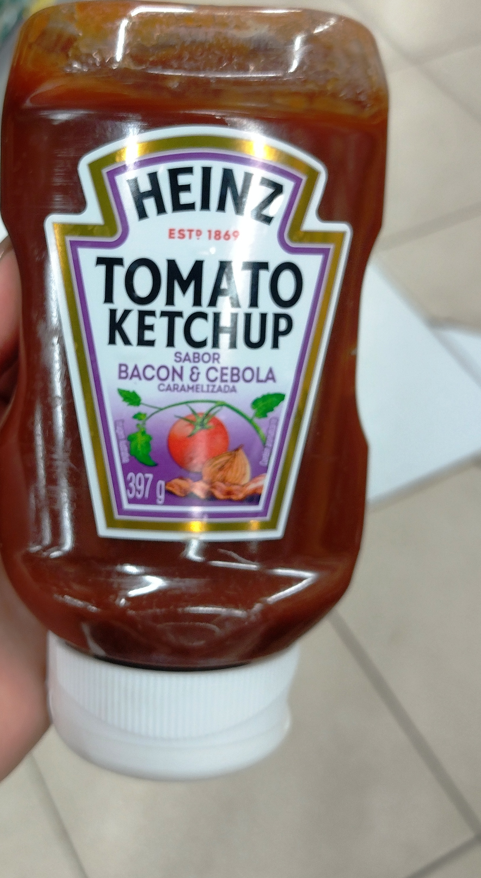 Heinz - Ketchup Bacon \u0026 Cebola Caramelizada 397g | Home Tester Club, image size:1624x2963