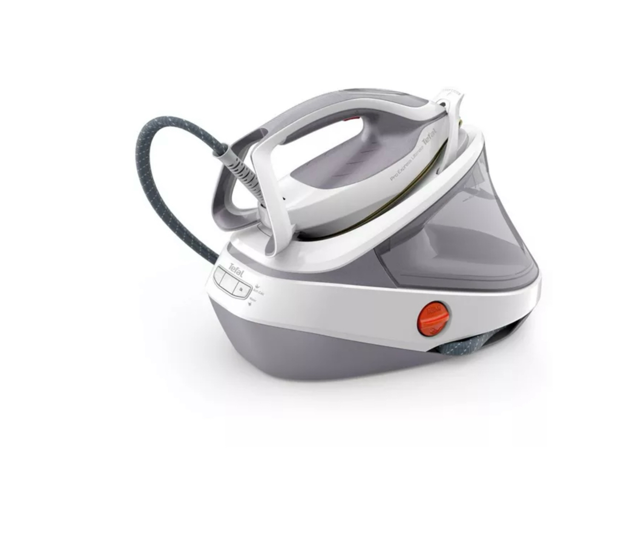 Centro De Planchado Tefal Pro Express Ultimate II GV9711E0 | 3000W, 1.2L, Vapor Continuo 155g/min, Blanco/Rojo
