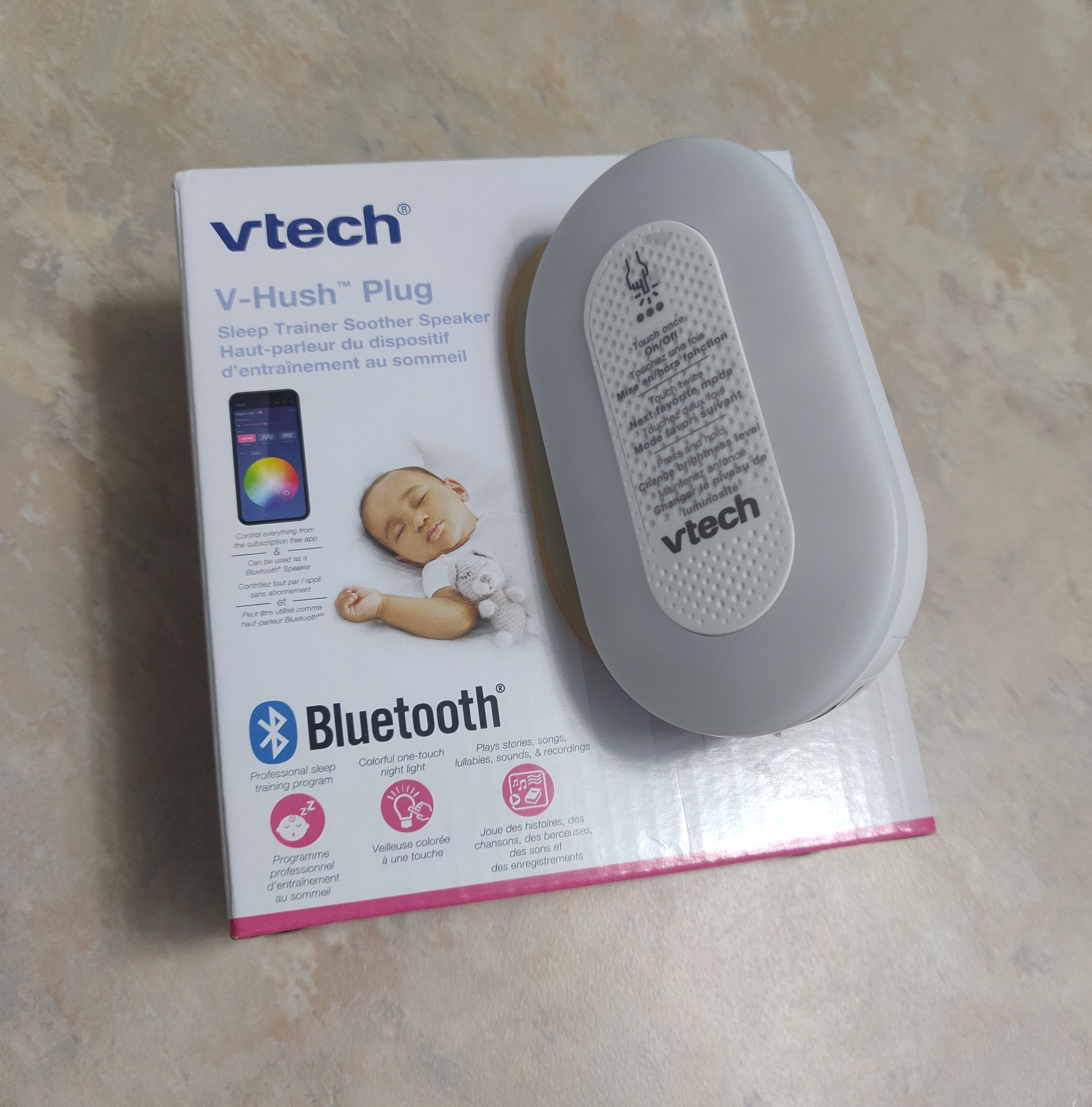 VTech BC8113 V-Hush Plug Sleep Training Soother Speaker Home