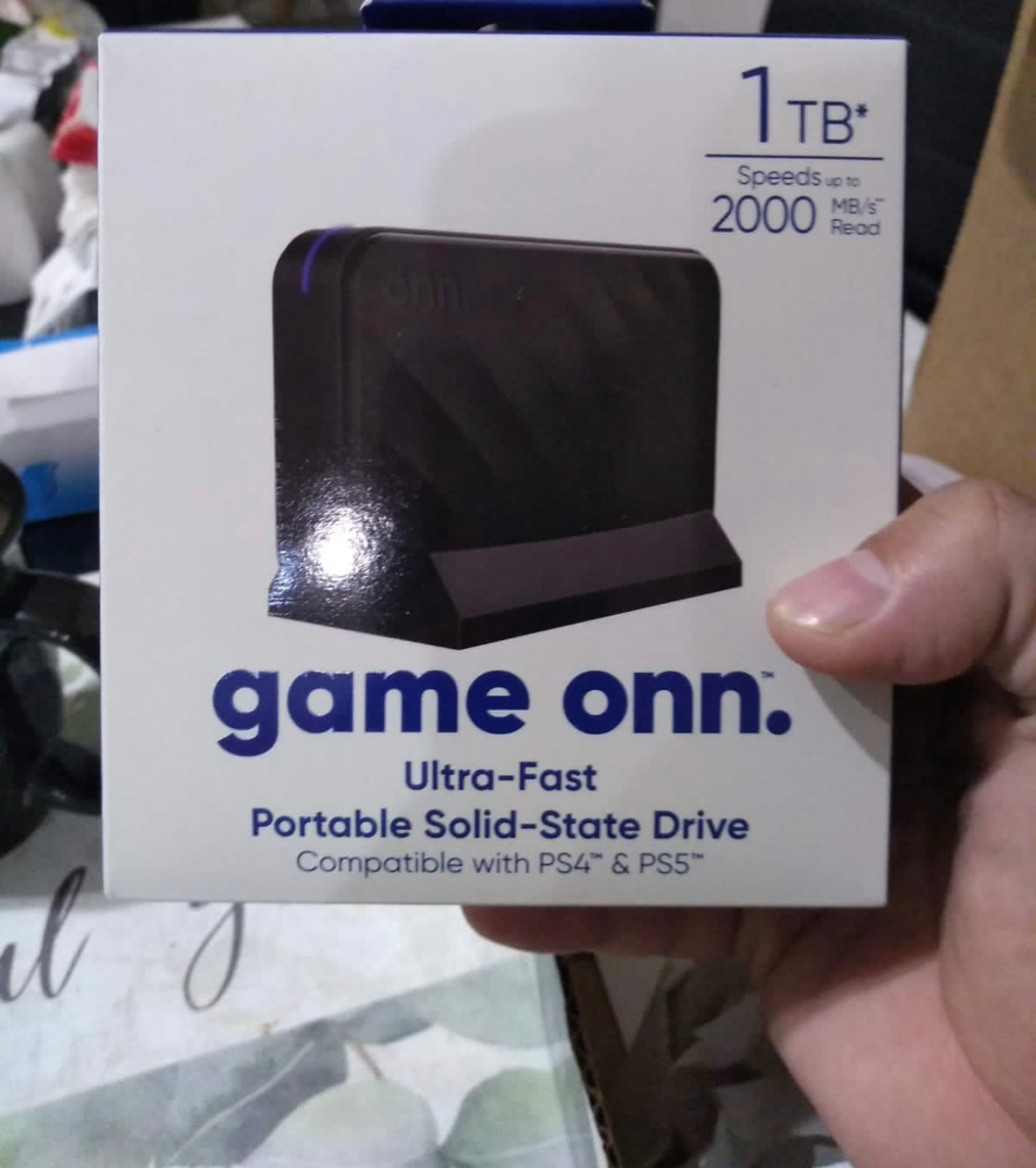 BUFFALO - SSD externo de 1TB - Compatible con PS4 / PS5 / Windows/Mac - USB-C - USB-A - USB 3.2 - Unidad de estado sólido externa - SSD-PG1.0U3B