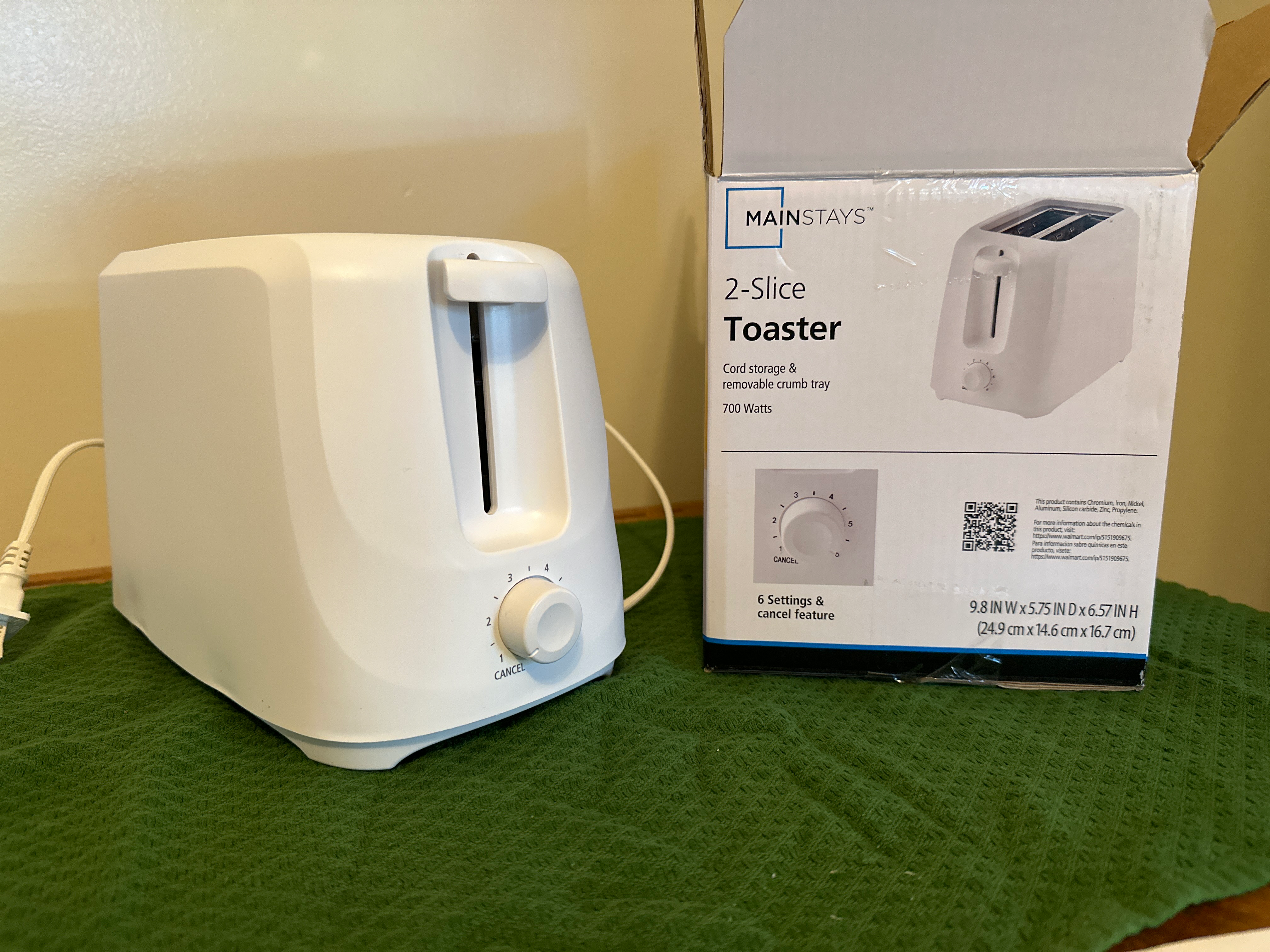 MAINSTAYS Slice Toaster – White Home Tester Club