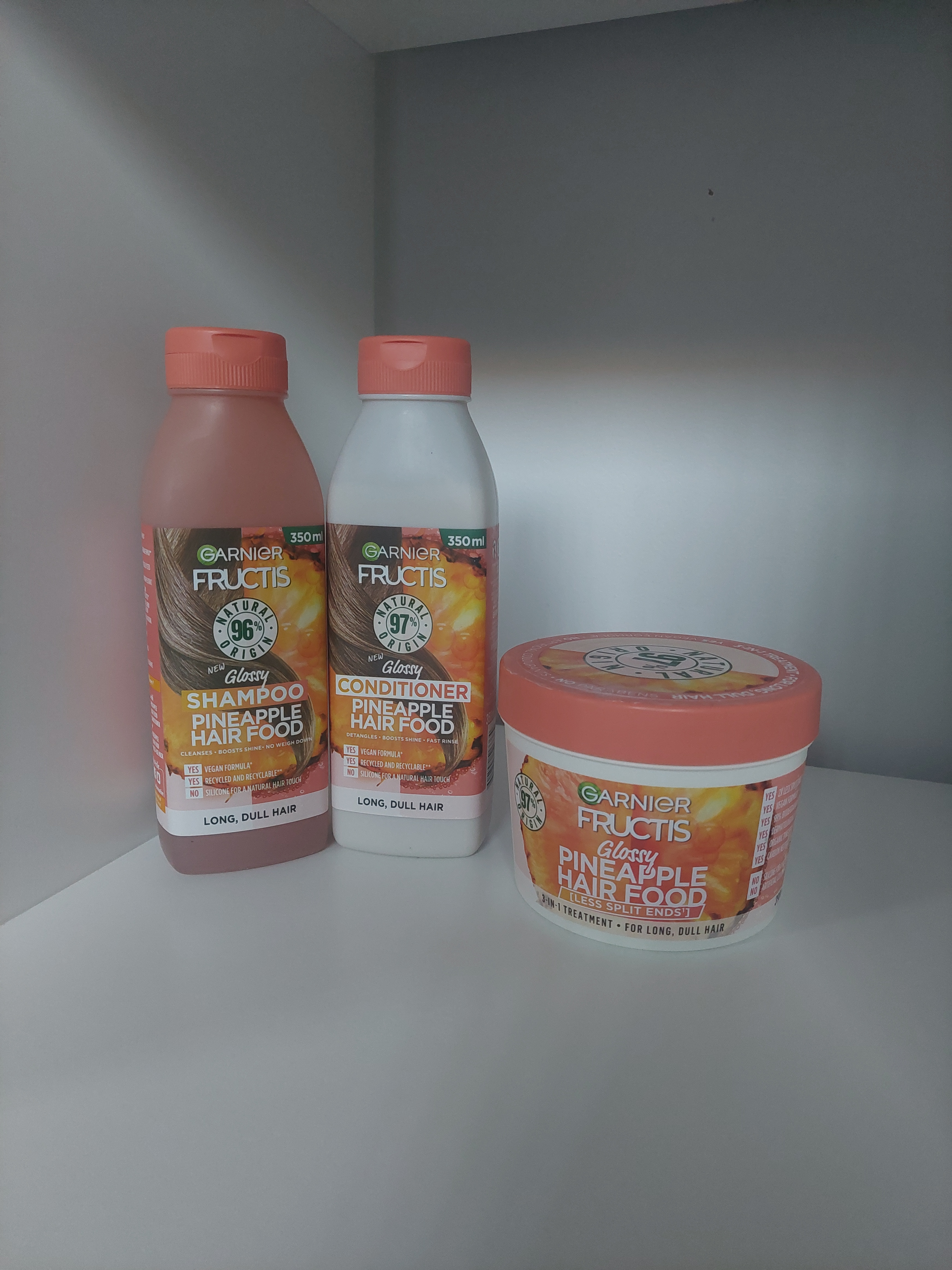 Garnier Fructis Hair Food Ananas Conditioner – Veganer Pflege-Spender Gegen Haarbruch, 350 Ml