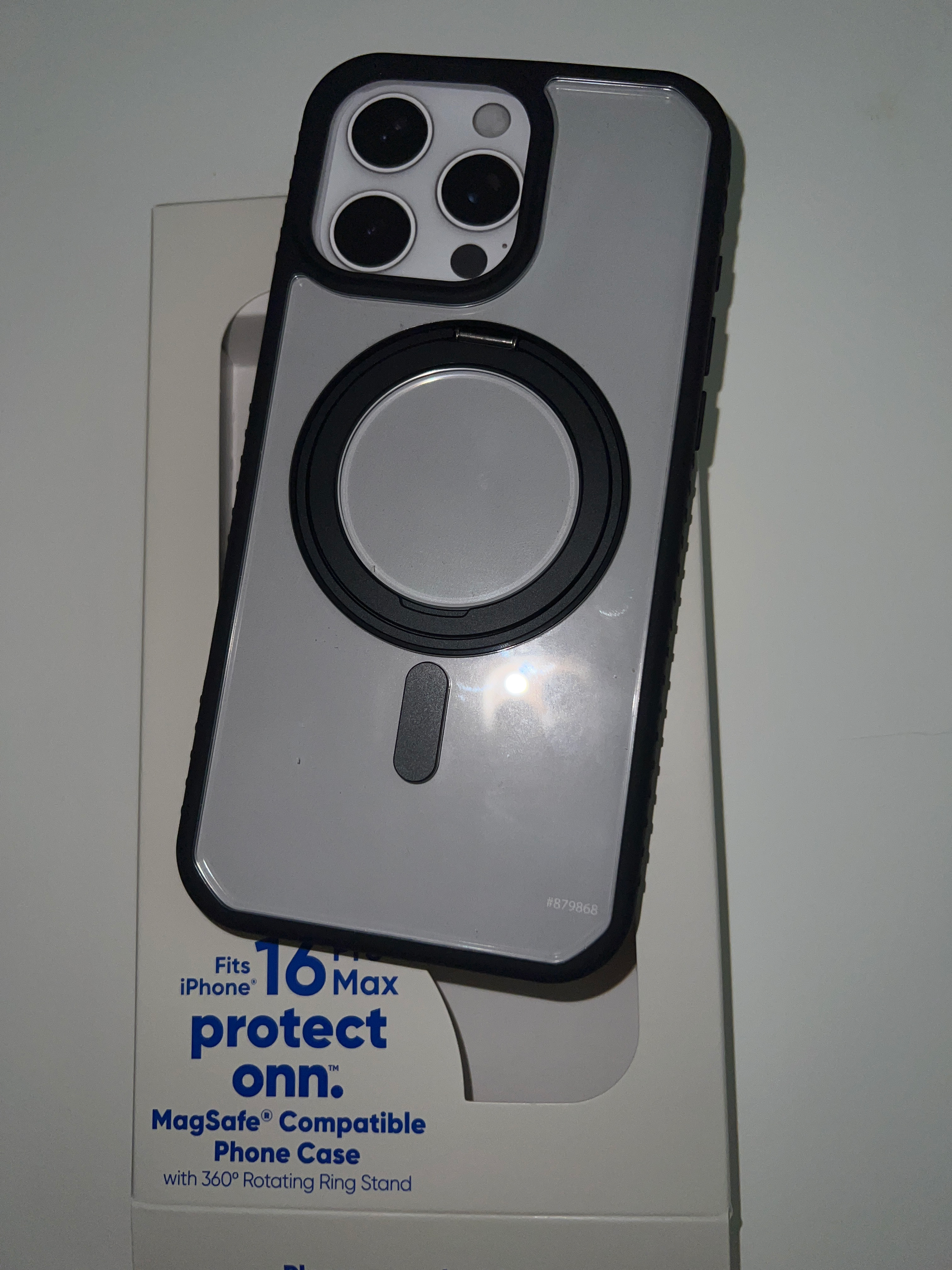 Coque Protecteur ONN Compatible MagSafe Pour IPhone 16 Pro Max - Antichoc, Transparente