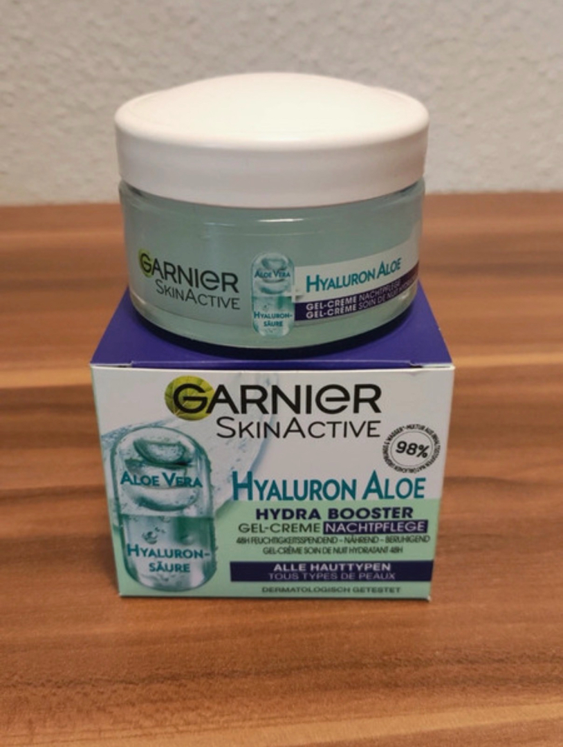 Garnier Hyaluron Aloe Gel-Creme Nachtpflege | Home Tester Club