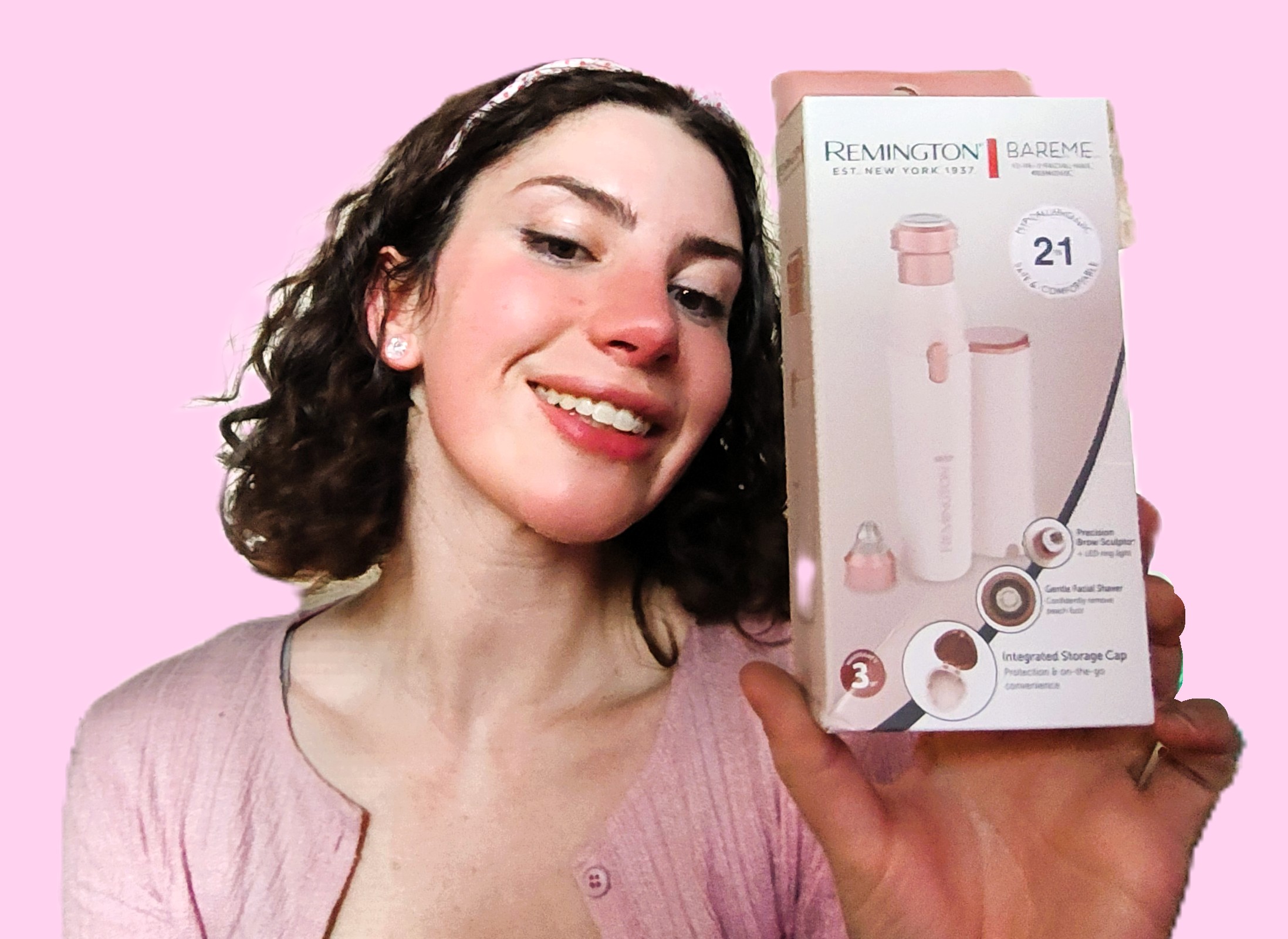 REINGTON® 2-in-1 Facial Hair Reover [Hypoallergenic Attachents, LED Light, USB-C, 80in - View #8