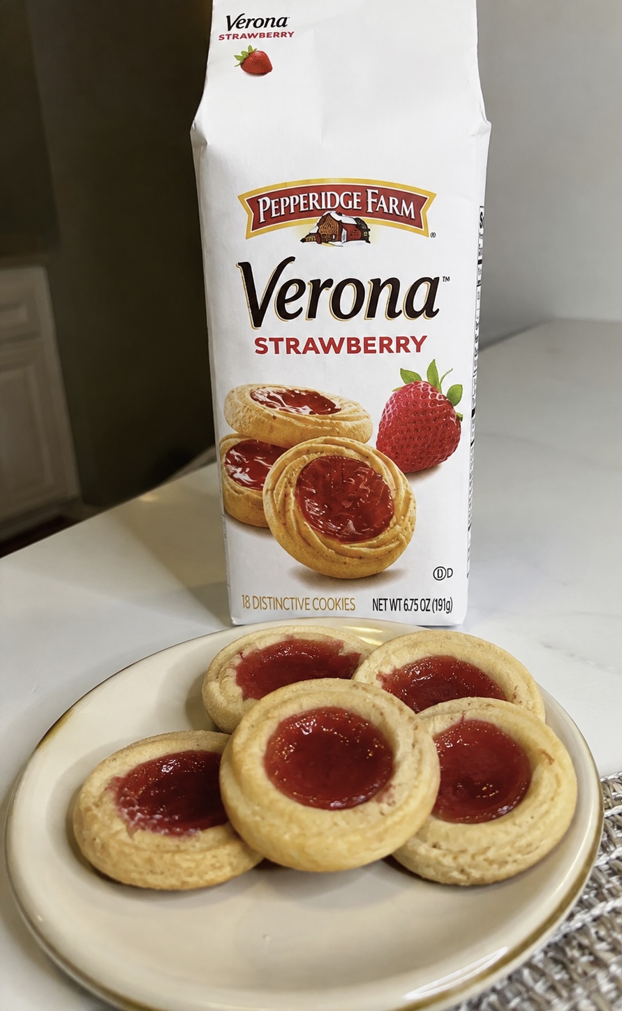Pepperidge Farm® Verona® Strawberry Thumbprint Cookies | Home